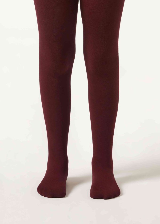 Girls’ Super Opaque Tights with Cashmere