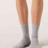 Glitter Cashmere Short Socks