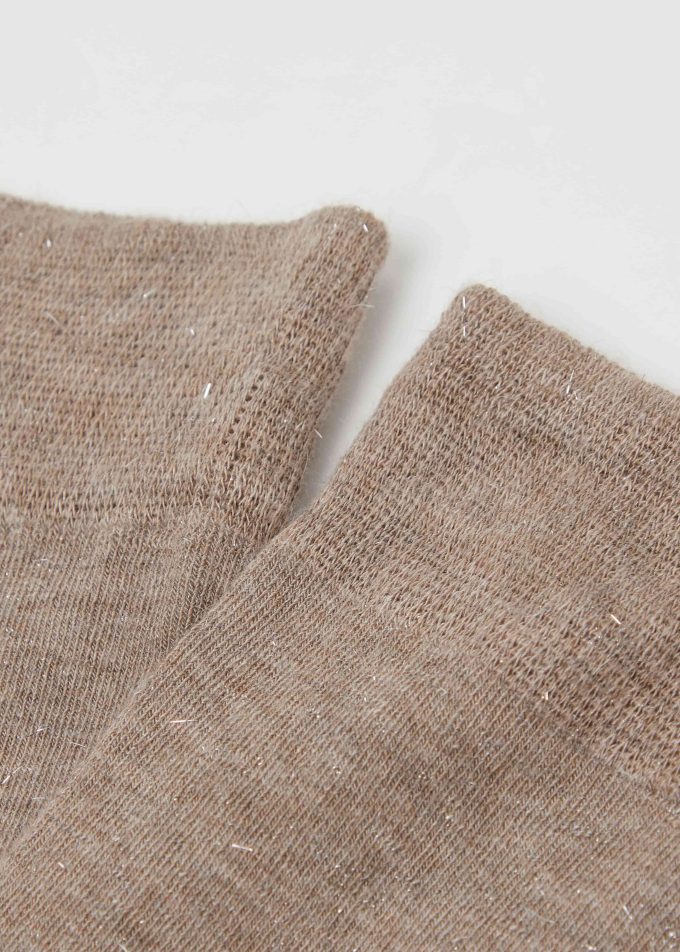 Glitter Long Socks with Cashmere