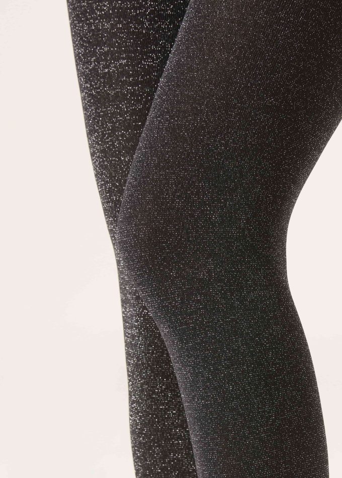 Glitter Opaque Thermal Tights