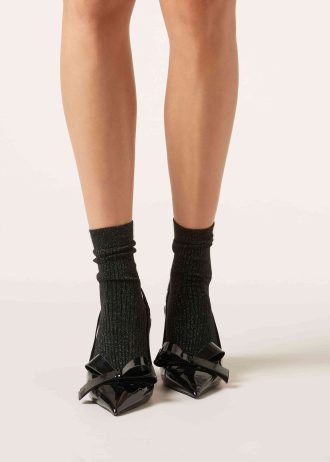 Glitter Ribbed Socks