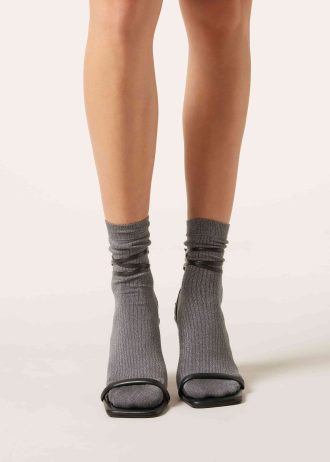 Glitter Ribbed Socks