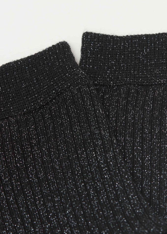 Glitter Ribbed Socks