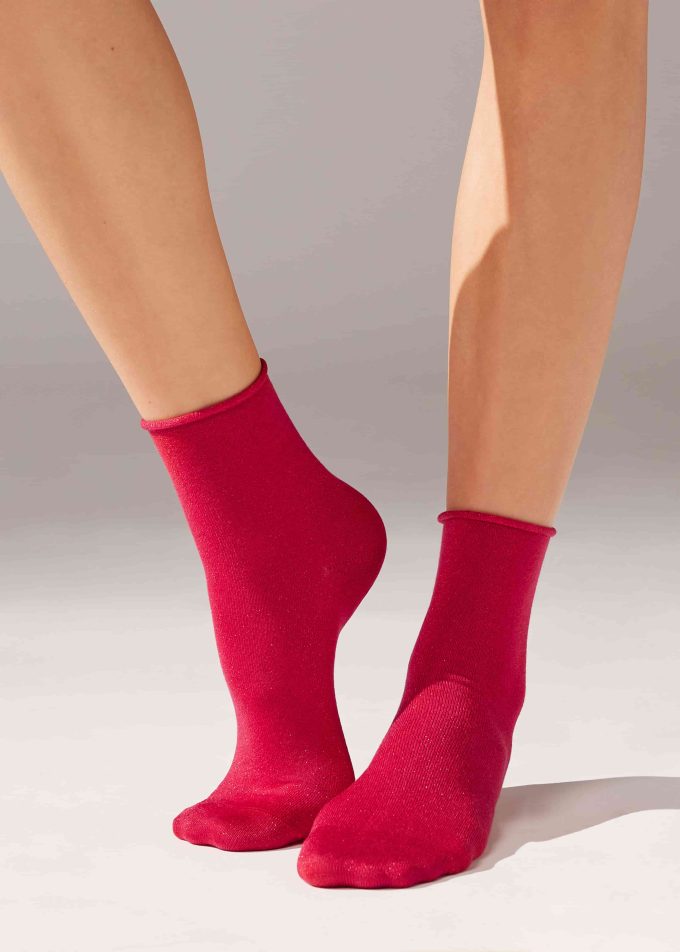 Glitter Soft Edge Short Socks