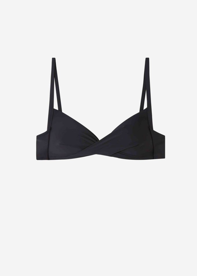 Graduated Padded Crossover Triangle Bikini Top Indonesia Graduated Padded Crossover Triangle Bikini Top Indonesia