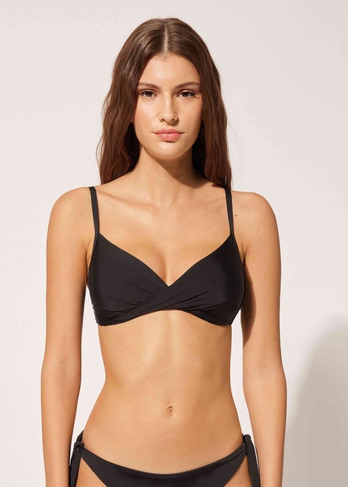 Graduated Padded Crossover Triangle Bikini Top Indonesia Graduated Padded Crossover Triangle Bikini Top Indonesia