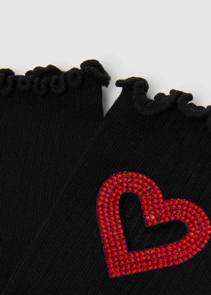 Heart Cut-Out Socks