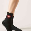 Heart Cut-Out Socks