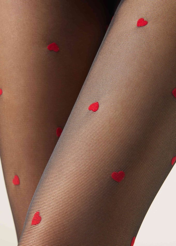 Heart Sheer Tights