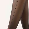 Heart Stripe Sheer Tights