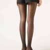 Heart Stripe Sheer Tights