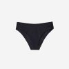 High-Waist Bikini Bottoms Shiny Satin