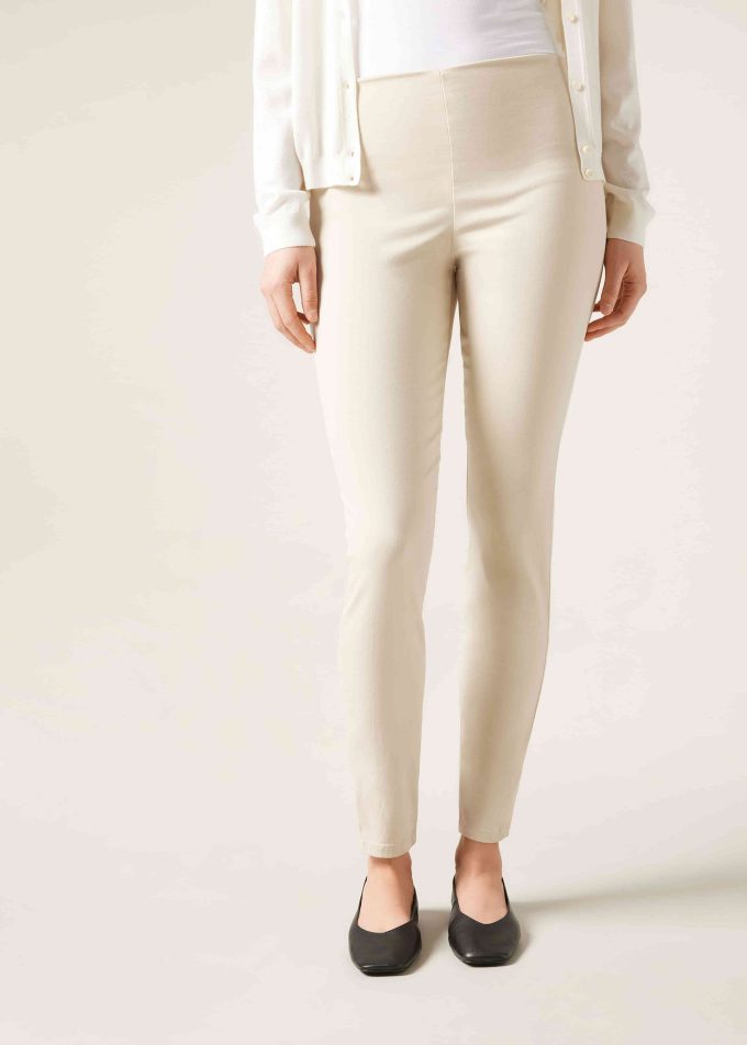 High-Waist Skinny Denim Leggings