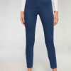High-Waist Skinny Denim Leggings