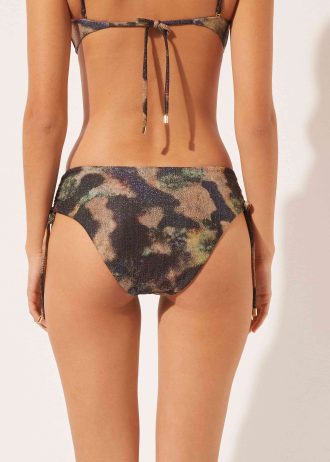 High-Waisted Bikini Bottoms Sparkling Camouflage