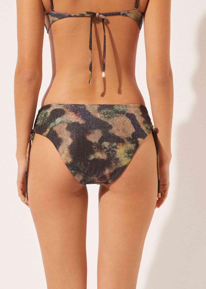 High-Waisted Bikini Bottoms Sparkling Camouflage