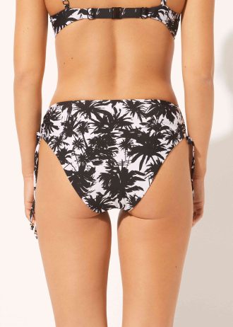 High-Waisted Brief Bikini Palms