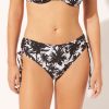 High-Waisted Brief Bikini Palms