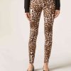 High-Waisted Skinny Push-Up Trousers