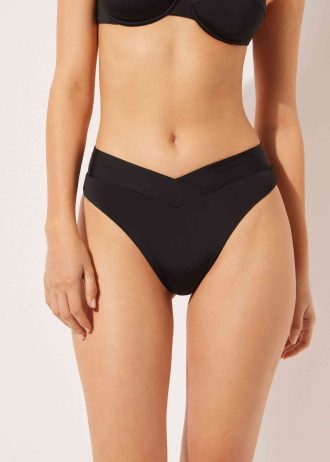 High-Waisted V-Cut Brazilian Bikini Bottoms Indonesia