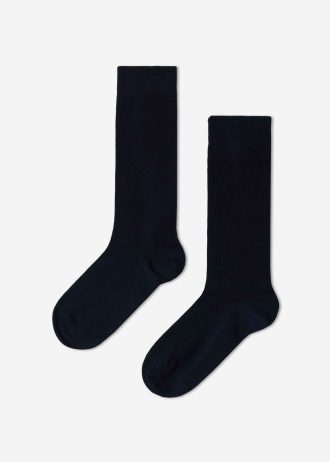 Kids’ Breathable Cotton Long Socks