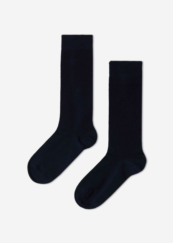 Kids’ Breathable Cotton Long Socks
