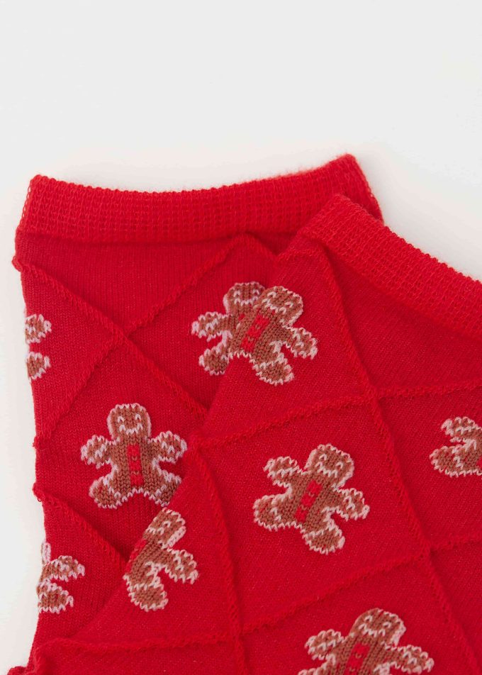 Kids’ Christmas Gingerbread Man Socks Kids’ Christmas Gingerbread Man Socks
