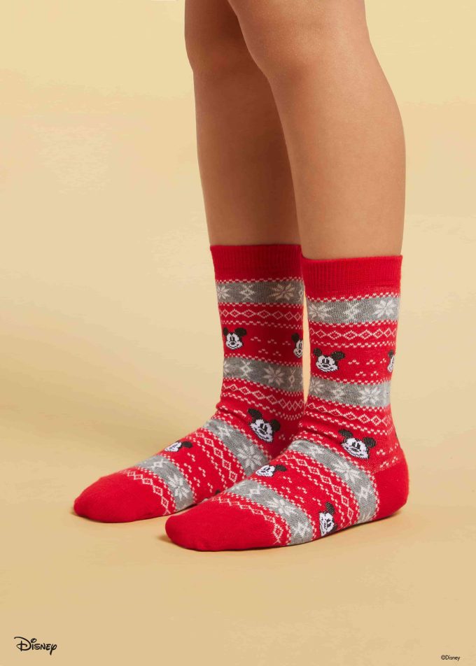 Kids’ Christmas Mickey Mouse Socks Kids’ Christmas Mickey Mouse Socks
