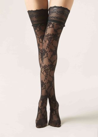 Lace Effect Hold-Ups