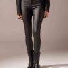 Leather Effect Skinny Leggings