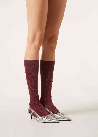 Long Ribbed Cotton Socks