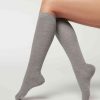 Long Satin Cotton Socks