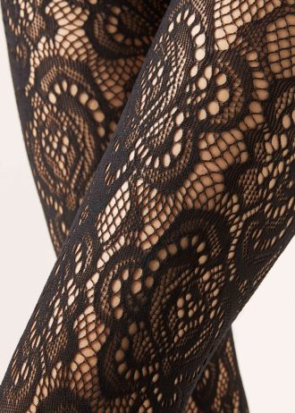 Macramé Effect Fishnet Tights