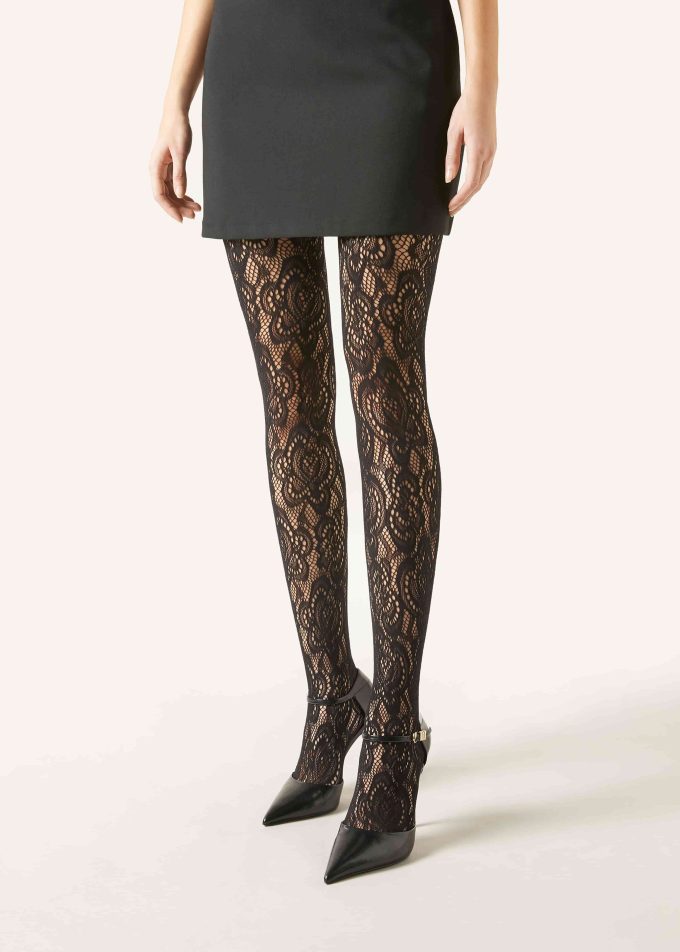 Macramé Effect Fishnet Tights