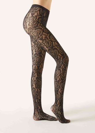 Macramé Effect Fishnet Tights