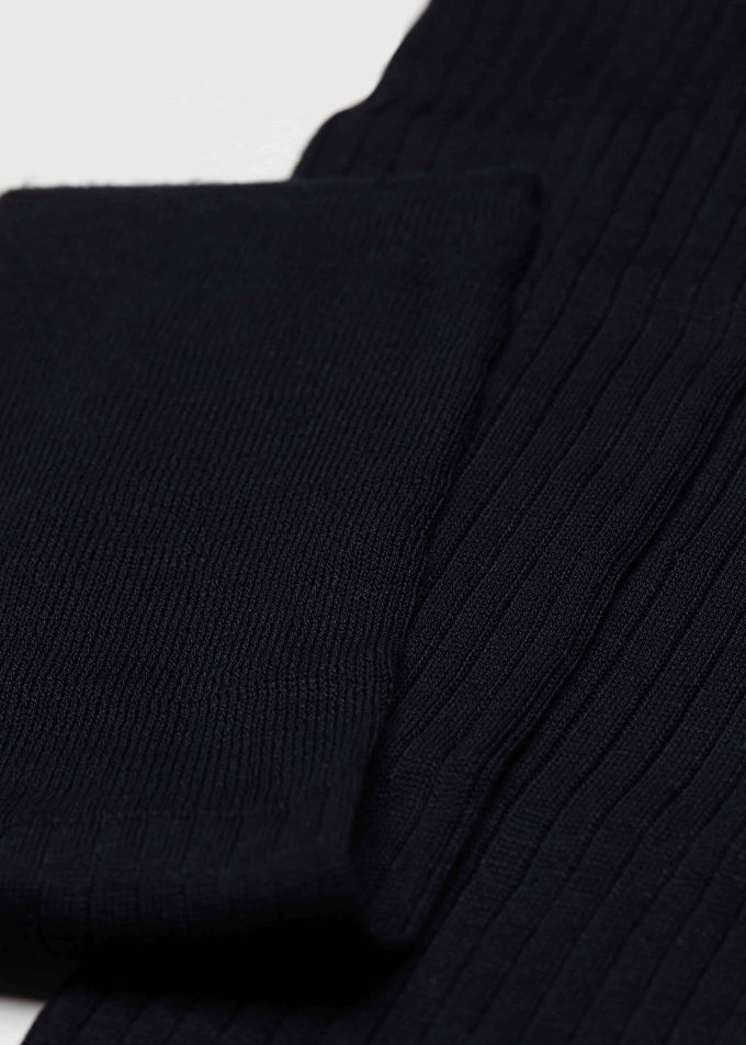 Men’s Long Ribbed Lisle Thread Socks