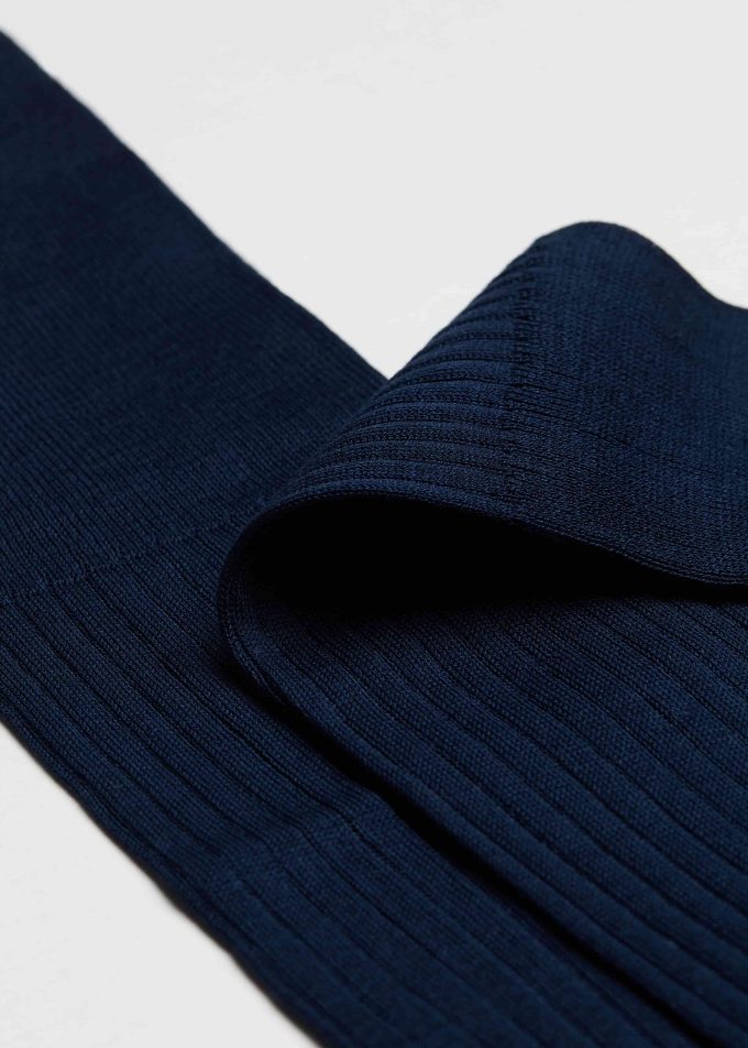 Men’s Long Ribbed Lisle Thread Socks