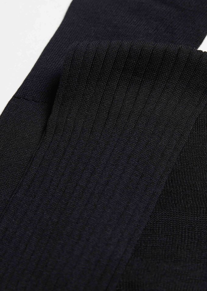 Men’s Long Ribbed Lisle Thread Socks