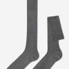 Men’s Long Ribbed Lisle Thread Socks