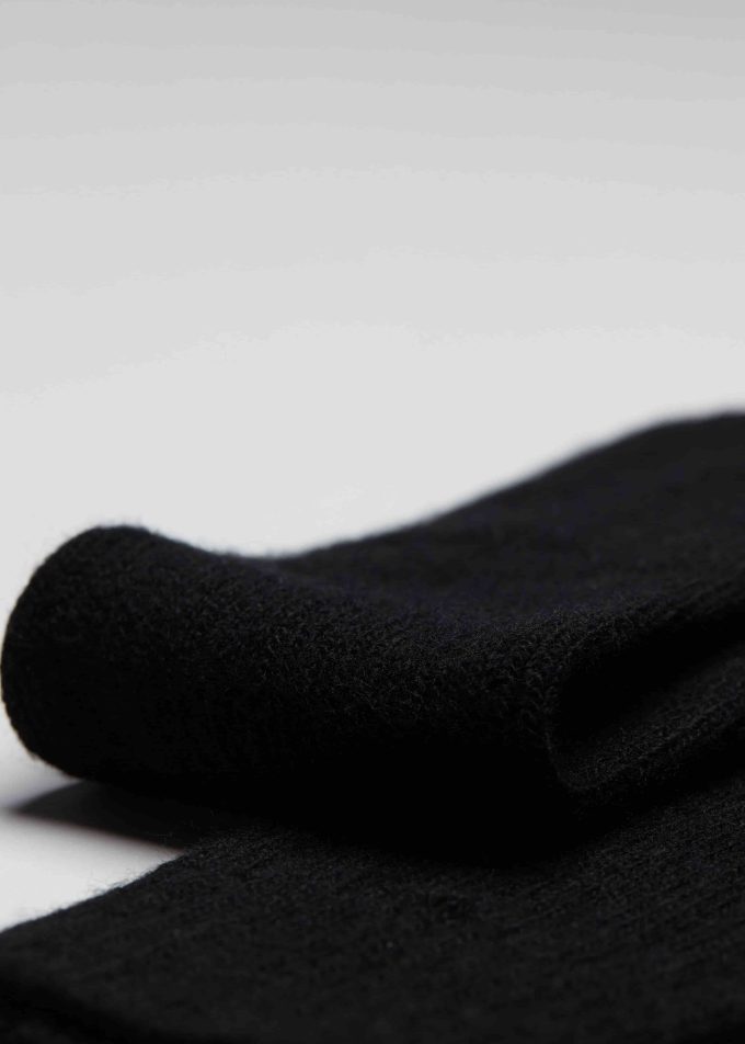 Men’s Long Ribbed Socks with Wool and Cashmere