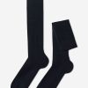 Men’s Long Ribbed Socks with Wool and Cashmere