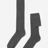 Men’s Long Ribbed Socks with Wool and Cashmere
