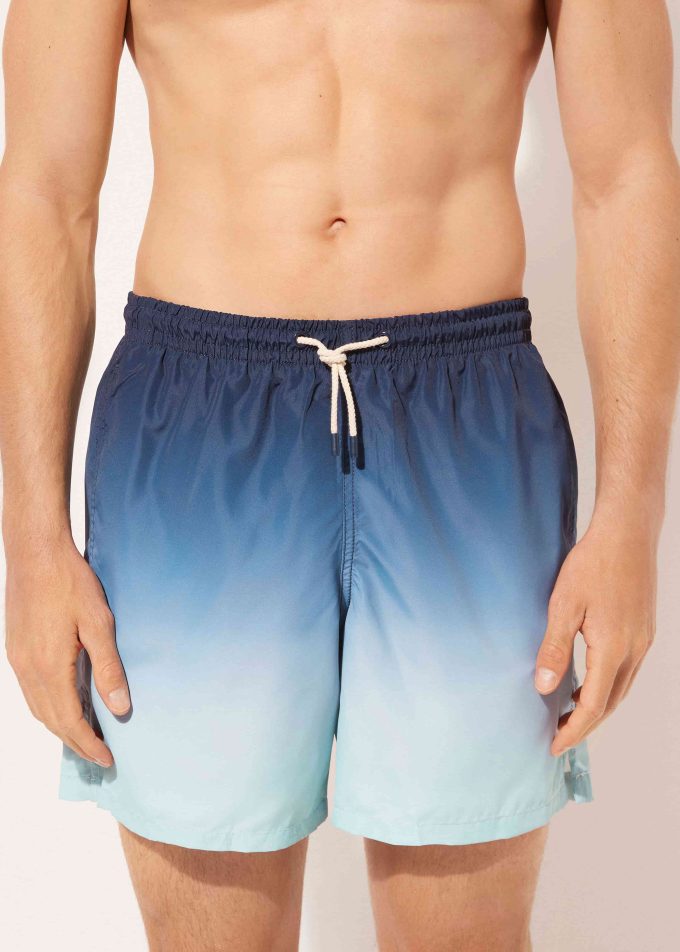 Men’s Patterned Boxer Swim Shorts Formentera