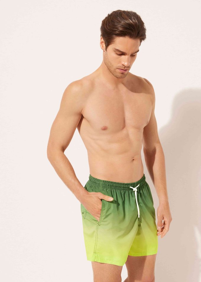 Men’s Patterned Boxer Swim Shorts Formentera