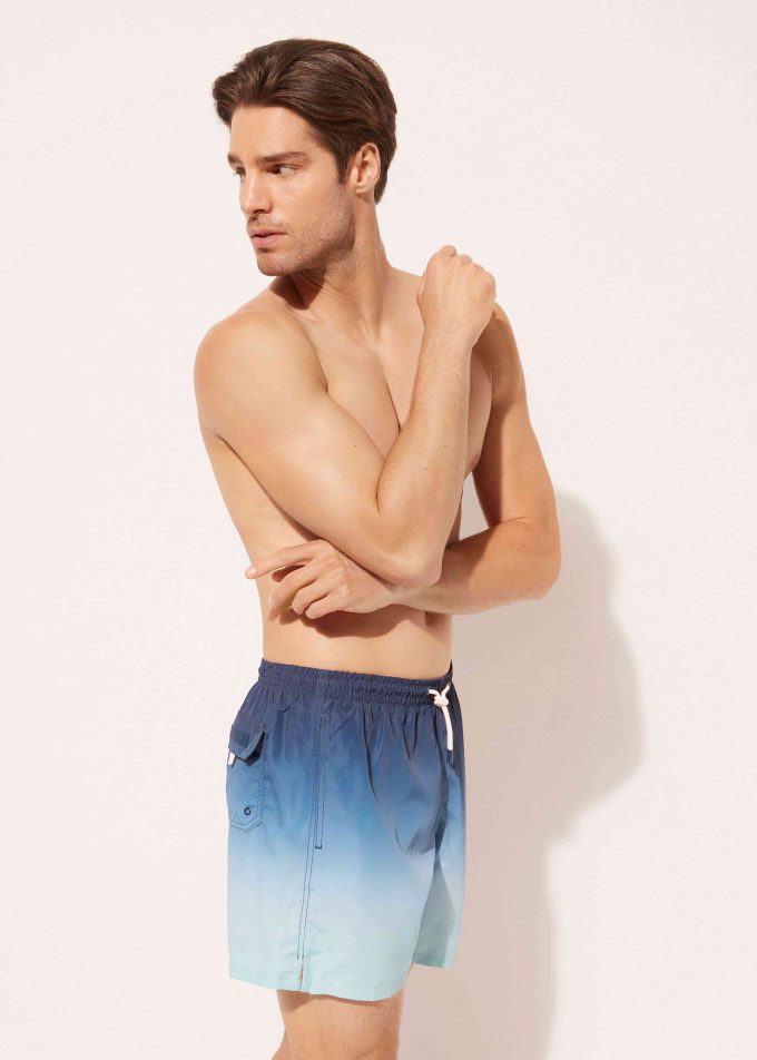 Men’s Patterned Boxer Swim Shorts Formentera