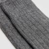 Men’s Short Ribbed Socks with Wool and Cashmere