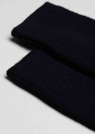 Men’s Short Ribbed Socks with Wool and Cashmere