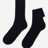 Men’s Short Ribbed Socks with Wool and Cashmere
