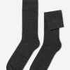 Men’s Short Ribbed Socks with Wool and Cashmere