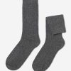 Men’s Short Ribbed Socks with Wool and Cashmere